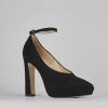 Donna Barca | Decollete Tacco 11 Cm In Camoscio Nero