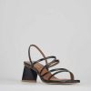 Donna Barca | Sandali Tacco Alto Tacco 6 Cm In Pelle Nera