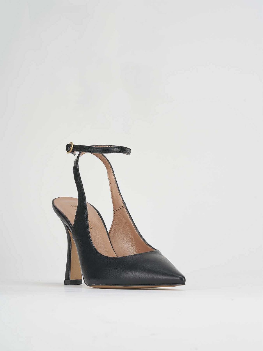 Donna Barca | Decollete Tacco 9 Cm In Pelle Nera