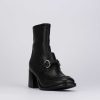 Donna Barca | Stivaletti Tacco Alto Tacco 7 Cm In Pelle Nera