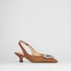 Donna Barca | Decollete Tacco 5 Cm In Pelle Marrone