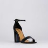 Donna Barca | Sandali Tacco Alto Tacco 9 Cm In Pelle Nera