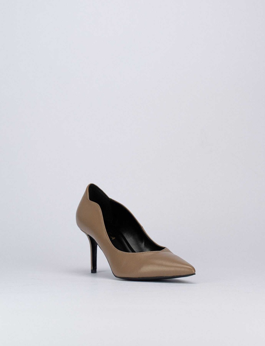 Donna Barca | Decollete Tacco 9 Cm In Pelle Beige