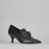 Donna Barca | Decollete Tacco 5 Cm In Pelle Nera