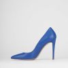 Donna Barca | Decollete Tacco 10 Cm In Pelle Blu