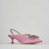 Donna Barca | Decollete Tacco 3 Cm In Raso Rosa