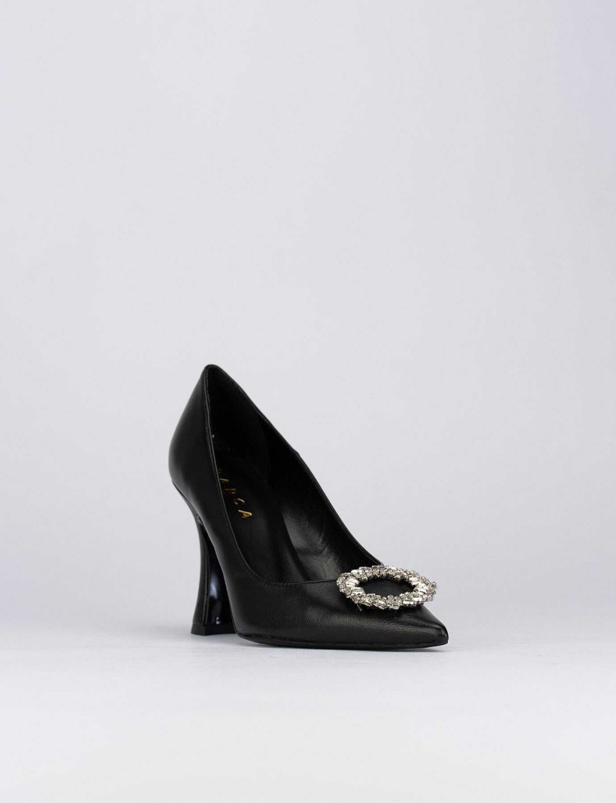 Donna Barca | Decollete Tacco 9 Cm In Pelle Nera