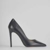 Donna Barca | Decollete Tacco 10 Cm In Pelle Nera