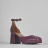 Donna Barca | Decollete Tacco 5 Cm In Pelle Viola