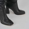 Donna Barca | Stivali Tacco 9Cm Pelle Nero