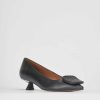 Donna Barca | Decollete Tacco 3 Cm In Pelle Nera