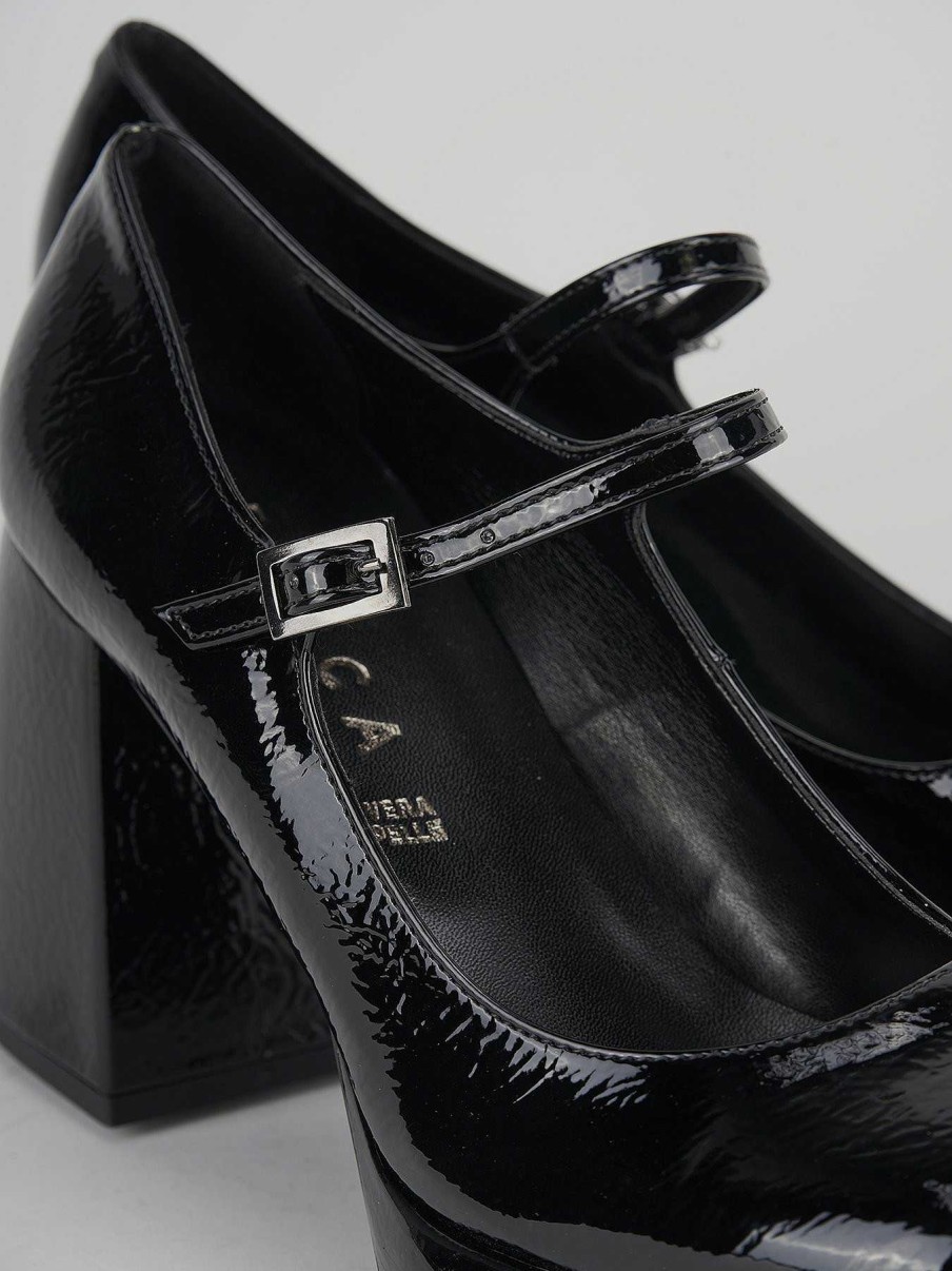 Donna Barca | Decollete Tacco 9 Cm In Pelle Nera