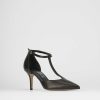 Donna Barca | Decollete Tacco 7 Cm In Pelle Nera