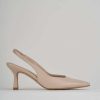 Donna Barca | Decollete Tacco 7 Cm In Pelle Beige