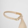 Donna Barca | Sandali Tacco Alto Tacco 8 Cm In Pelle Beige