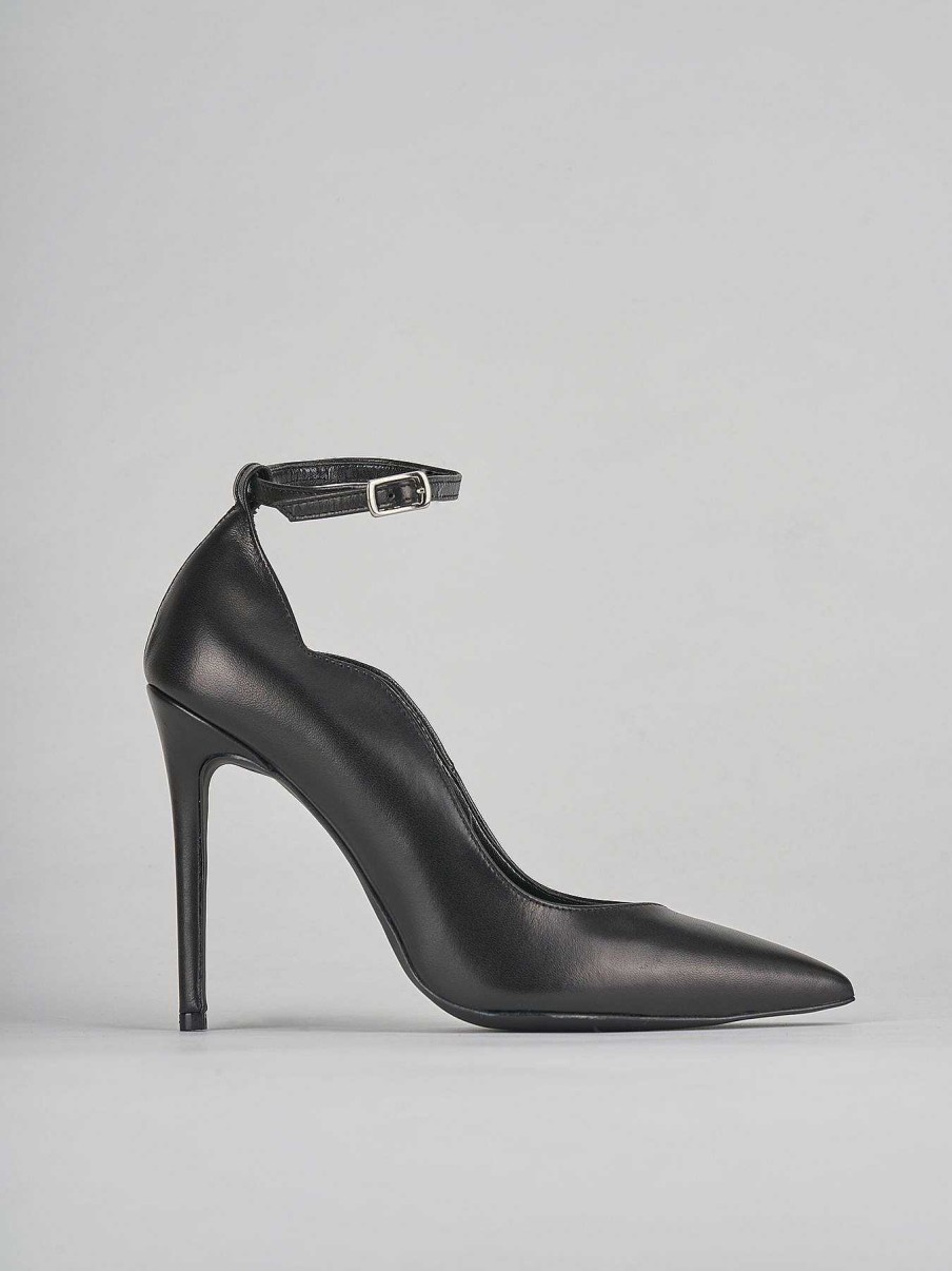 Donna Barca | Decollete Tacco 10 Cm In Pelle Nera