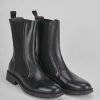 Donna Barca | Stivaletti Tacco Basso Tacco 3 Cm In Pelle Nera