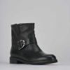 Donna Barca | Stivaletti Tacco 1Cm Pelle Nero