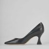 Donna Barca | Decollete Tacco 7 Cm In Pelle Nera