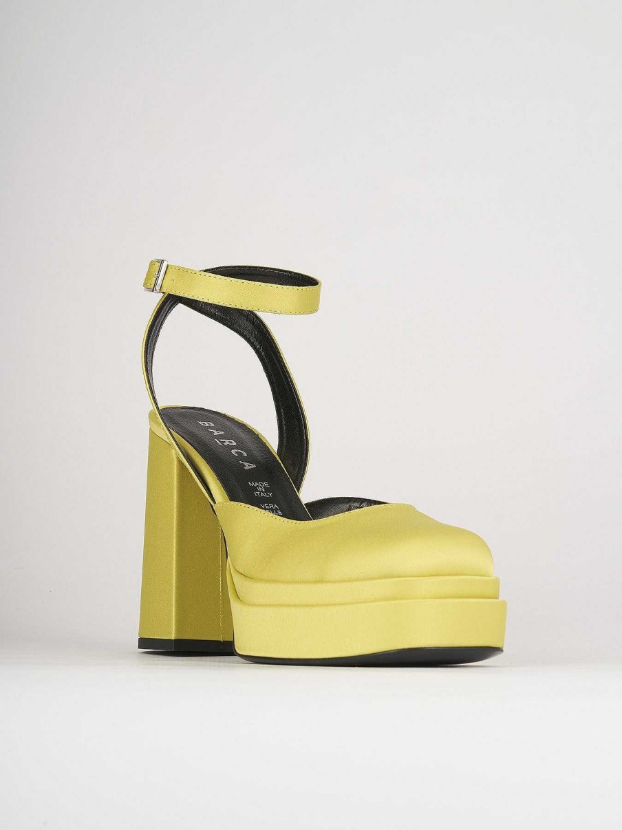 Donna Barca | Sandali Tacco Alto Tacco 11 Cm In Pelle Verde