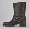 Donna Barca | Stivaletto Biker Tacco 4 Cm Testa Pelle