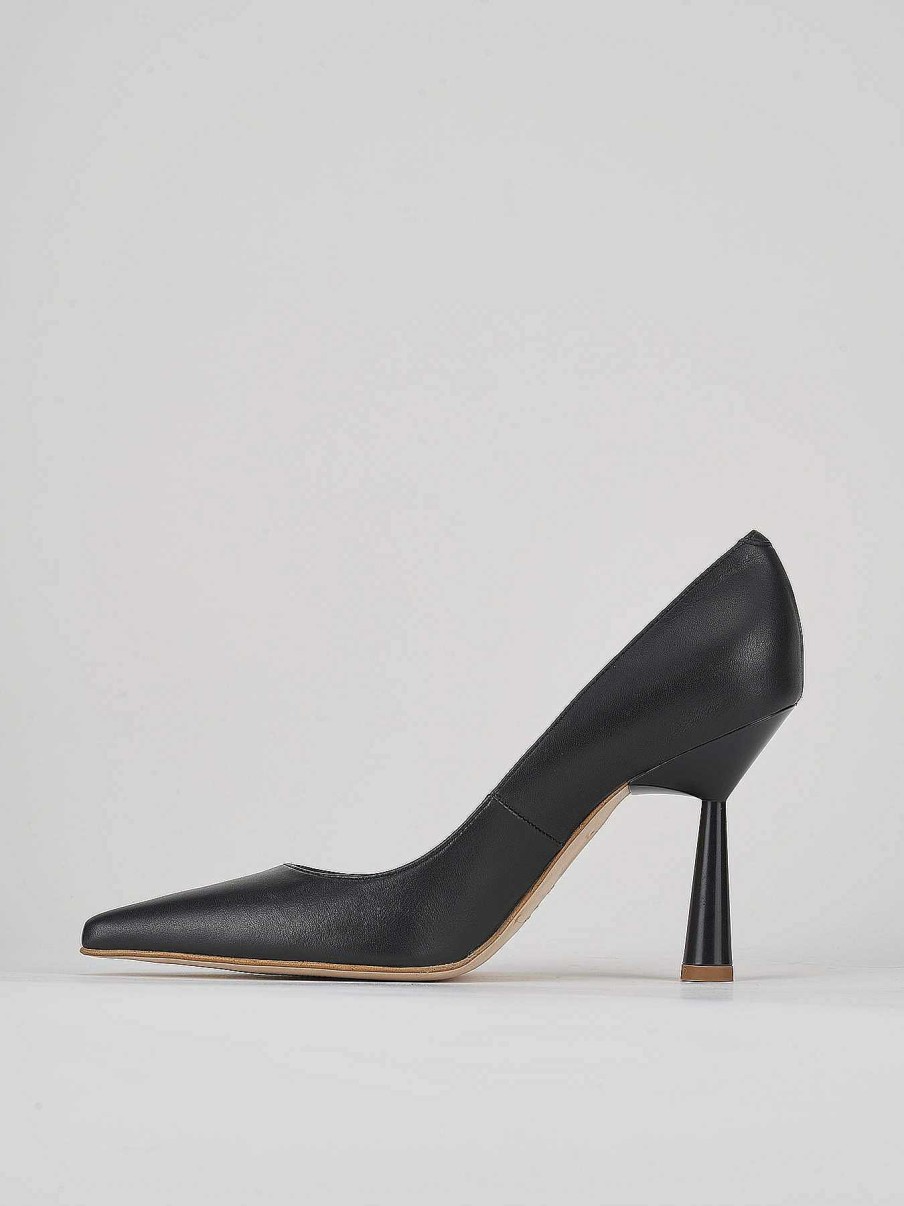 Donna Barca | Decollete Tacco 9 Cm In Pelle Nera