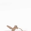 Donna Barca | Sandalo Tacco 1 Cm Beige Camoscio