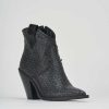 Donna Barca | Stivaletti Tacco Alto Tacco 8 Cm In Pelle Nera