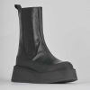 Donna Barca | Stivaletti Tacco Basso Tacco 1 Cm In Pelle Nera