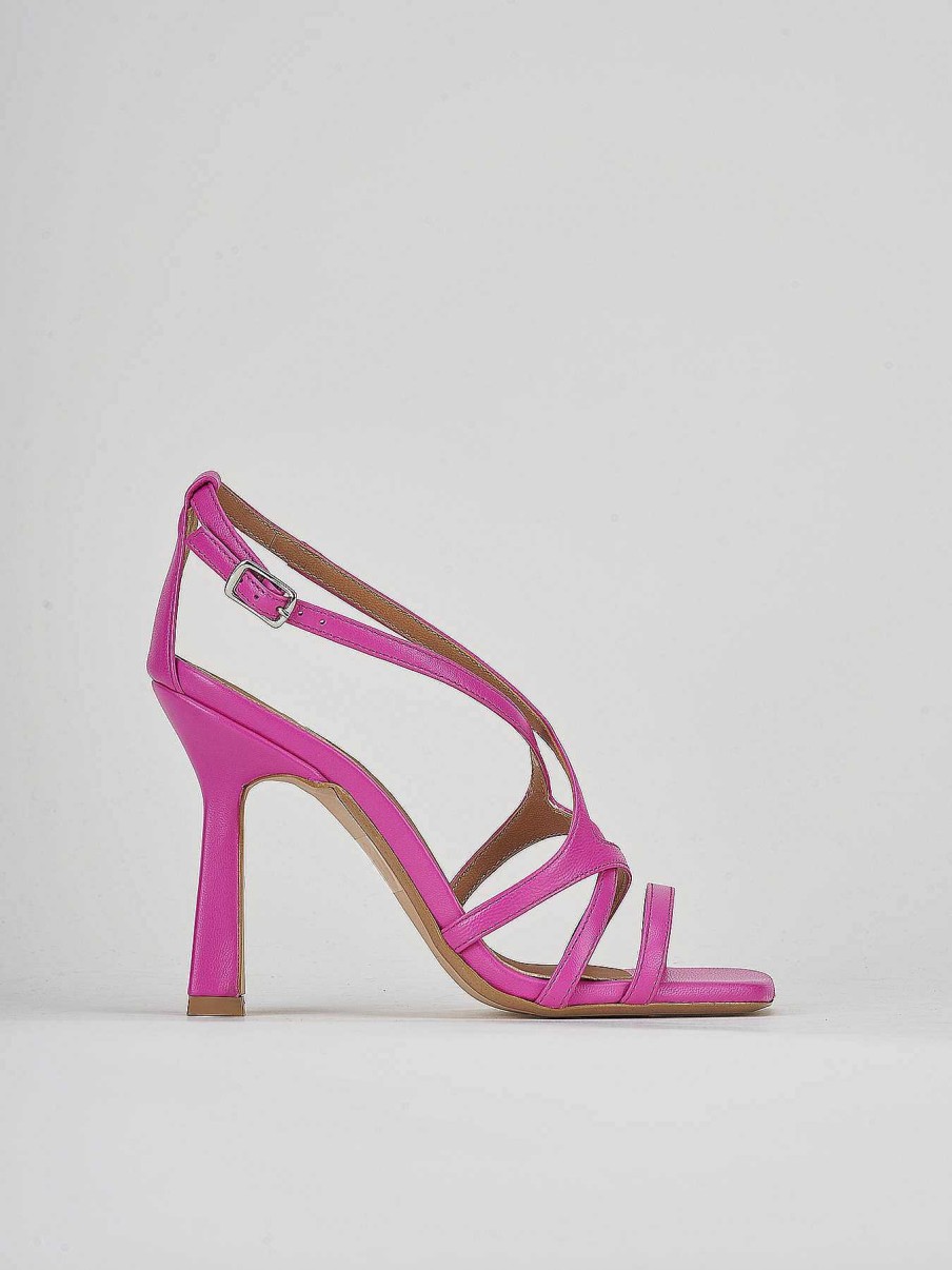 Donna Barca | Sandali Tacco Alto Tacco 9 Cm In Pelle Rosa