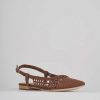 Donna Barca | Scarpe Basse Tacco 1 Cm In Pelle Marrone