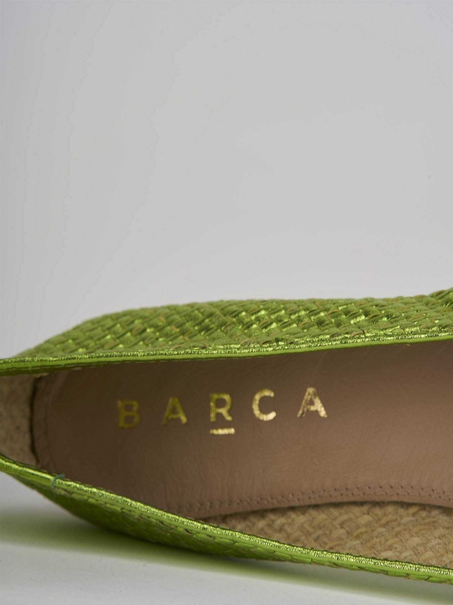 Donna Barca | Scarpe Basse Tacco 1 Cm In Pelle Verde