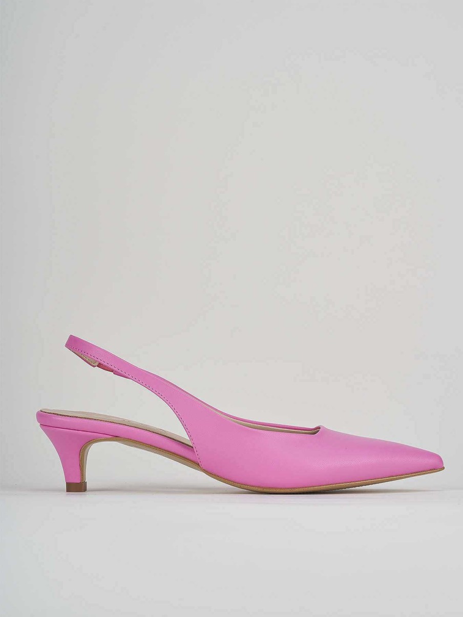 Donna Barca | Decollete Tacco 3 Cm In Pelle Rosa