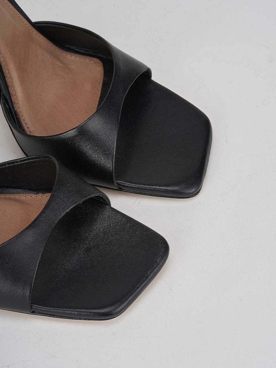 Donna Barca | Sandali Tacco Alto Tacco 11 Cm In Pelle Nera