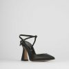 Donna Barca | Decollete Tacco 10 Cm In Pelle Nera