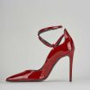 Donna Barca | Decollete Tacco 10 Cm In Vernice Rossa