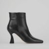 Donna Barca | Stivaletti Tacco Alto Tacco 8 Cm In Pelle Nera