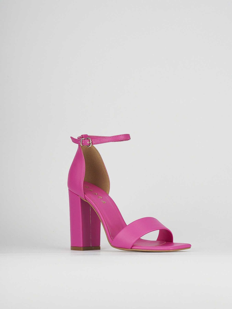 Donna Barca | Sandali Tacco Alto Tacco 8 Cm In Pelle Rosa