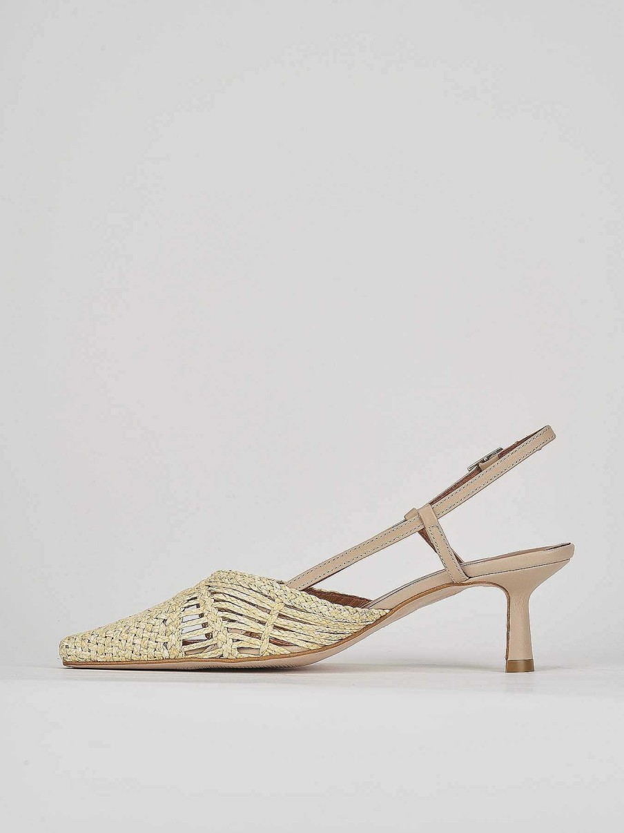 Donna Barca | Decollete Tacco 5 Cm In Pelle Beige