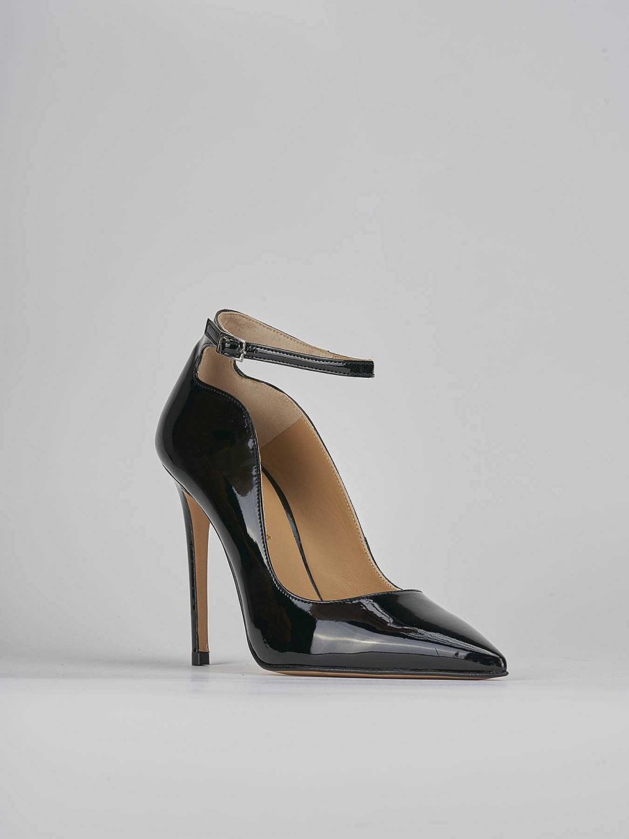 Donna Barca | Decollete Tacco 11 Cm In Vernice Nera