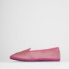 Donna Barca | Scarpe Basse Tacco 1 Cm In Tessuto Rosa