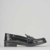 Donna Barca | Mocassini Tacco 3 Cm In Pelle Nera