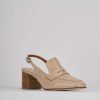 Donna Barca | Decollete Tacco 5 Cm In Pelle Beige