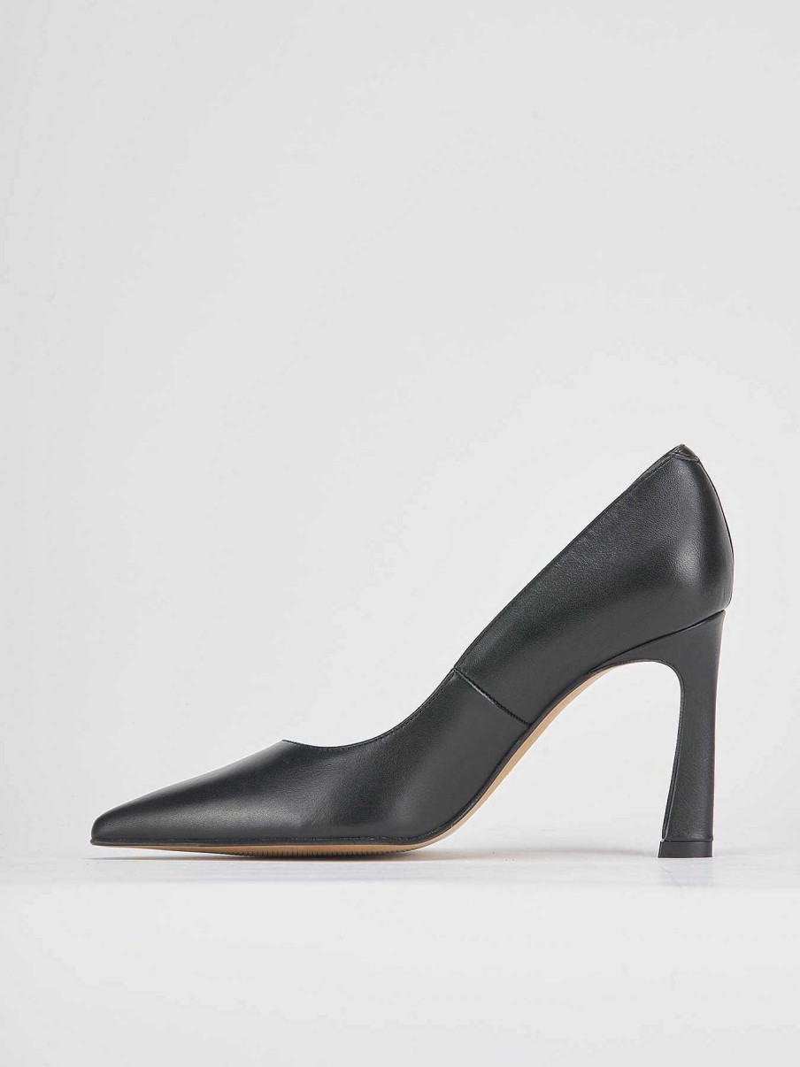 Donna Barca | Decollete Tacco 10 Cm In Pelle Nera