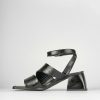 Donna Barca | Sandali Tacco Alto Tacco 5 Cm In Pelle Nera