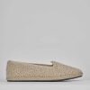 Donna Barca | Scarpe Basse Tacco 1 Cm In Tessuto Beige