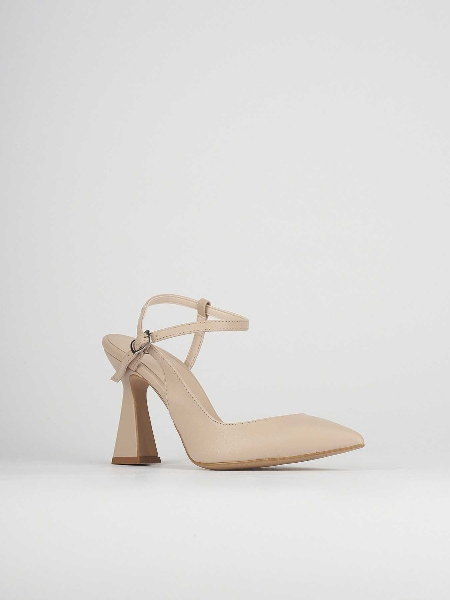 Donna Barca | Decollete Tacco 10 Cm In Pelle Beige