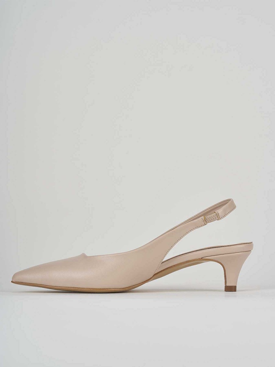 Donna Barca | Decollete Tacco 3 Cm In Pelle Beige