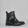 Donna Barca | Stivaletti Tacco 2Cm Pelle Nero