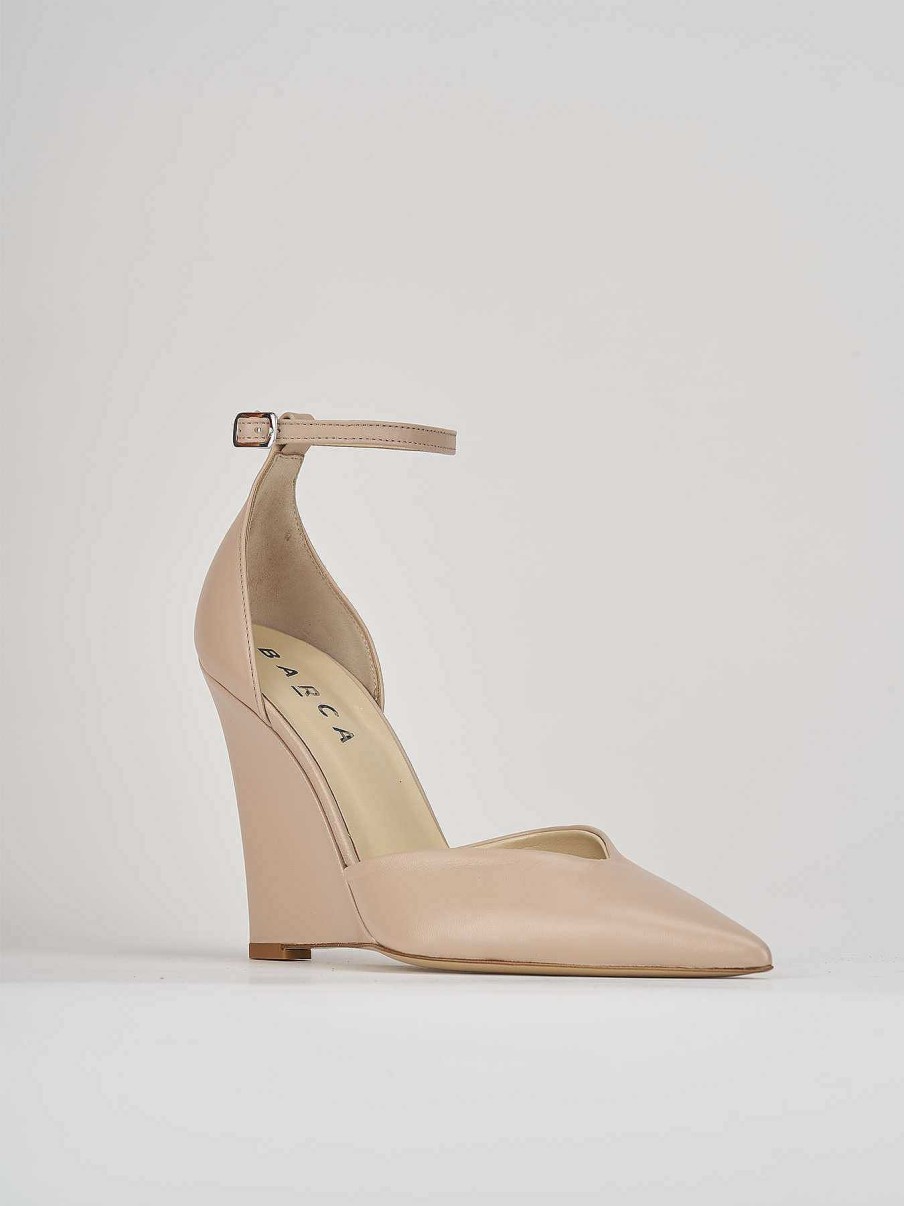 Donna Barca | Decollete Tacco 11 Cm In Pelle Rosa